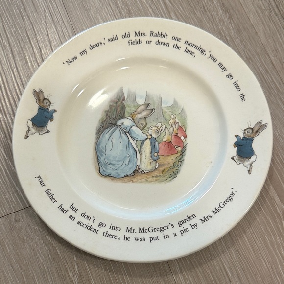 Wedgwood Other - WEDGEWOOD ENGLAND Beatrix Potter Peter Rabbit Dinner Plate VTG